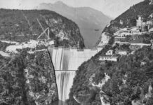 La costruzione della diga prima della tragedia del Vajont