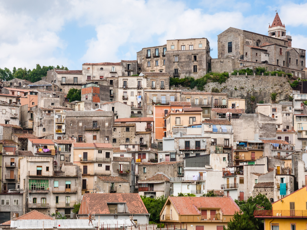 Veduta del paese di Castaglione di Sicilia