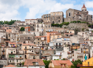 Veduta del paese di Castaglione di Sicilia